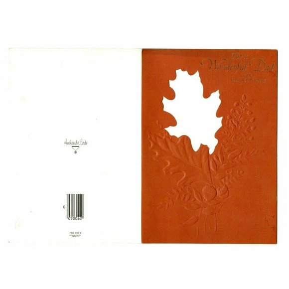 For a Wonderful Dad On His Birthday Greeting Card Leaves Art Paint Vintage Card - Picture 10 of 10